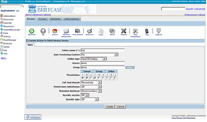 Host FS Folder Creation