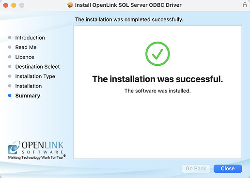 Installation Success