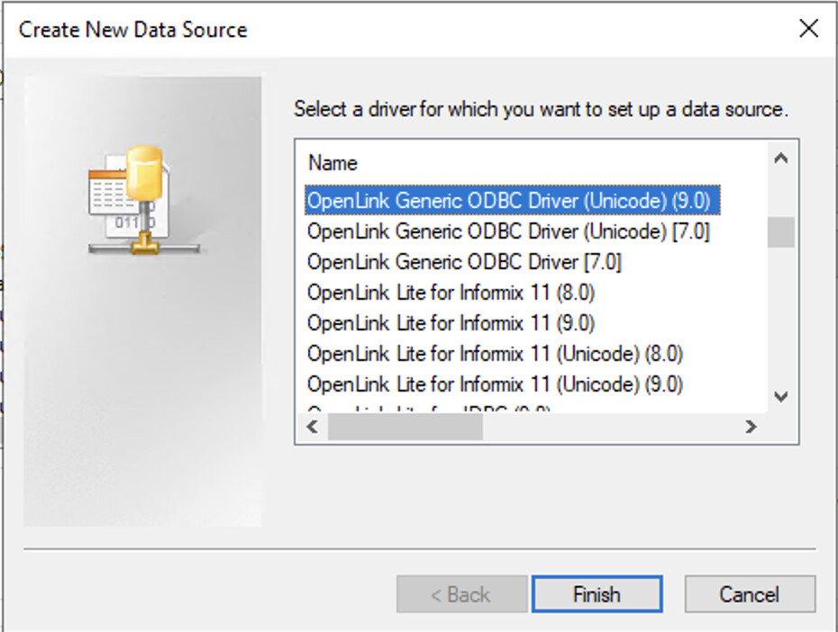 Select OpenLink Driver