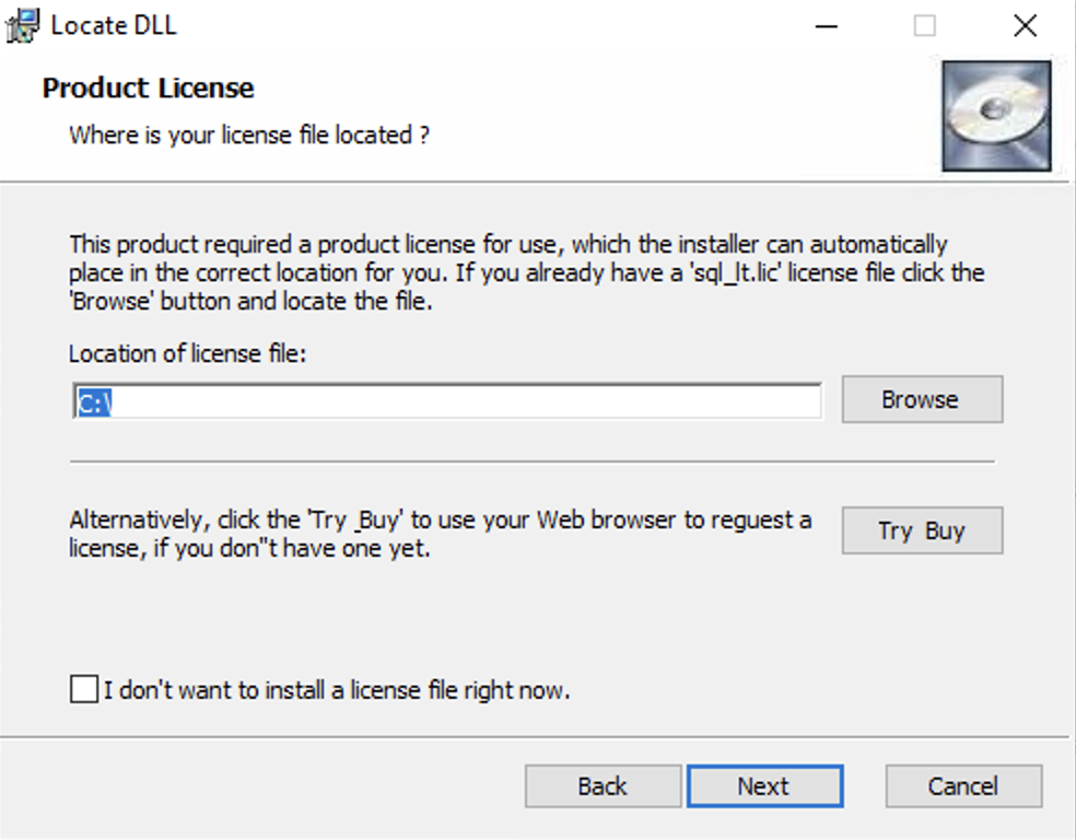 License File Location