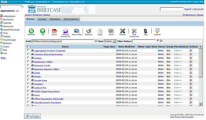 Category Folder View