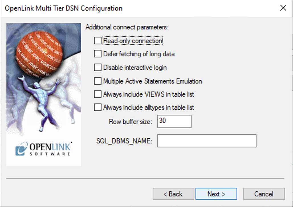 Default Options Configuration