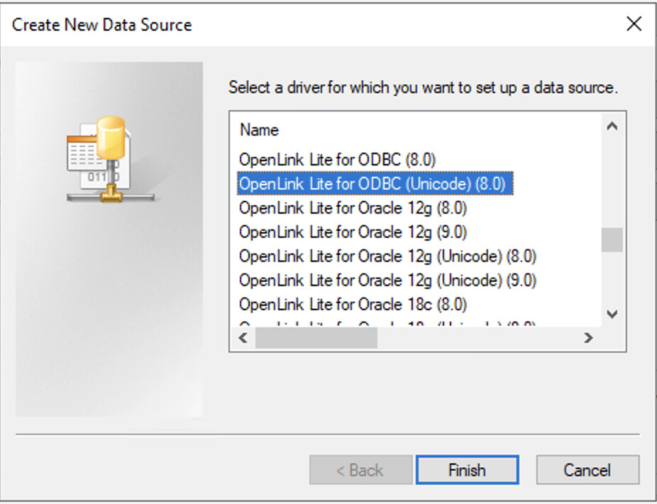 Select OpenLink Driver