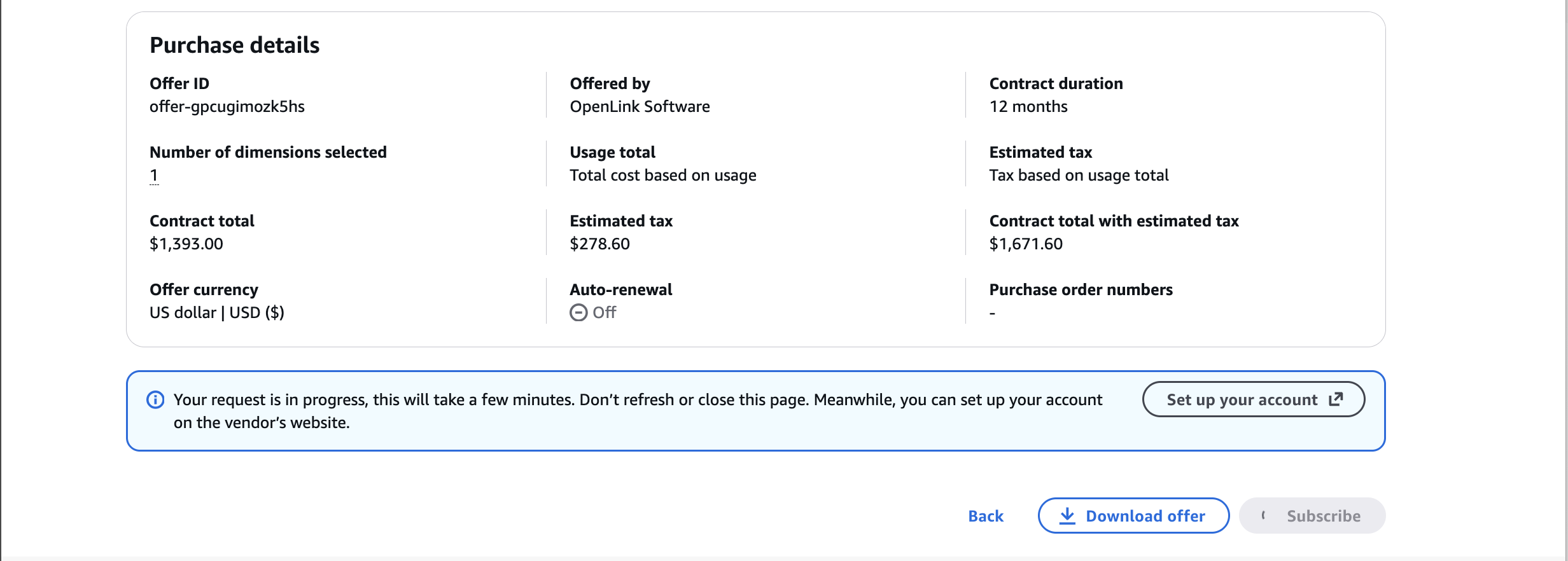 Screenshot from the guide: Purchase Confirmation