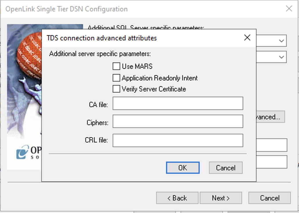 Advanced Connection Options