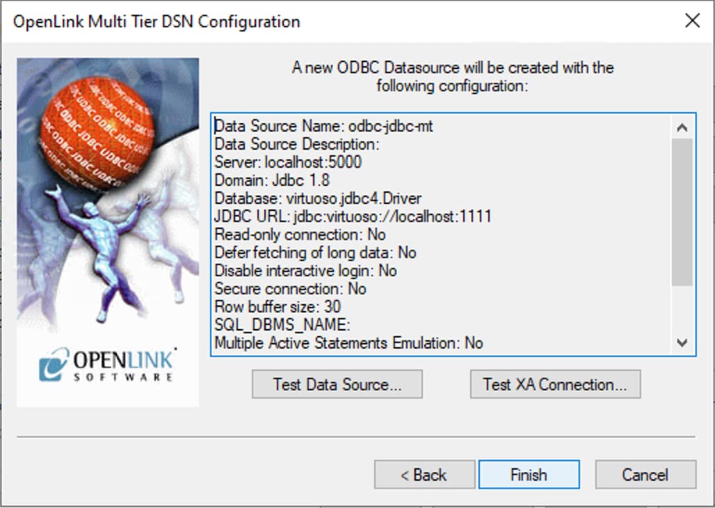DSN Configuration Summary
